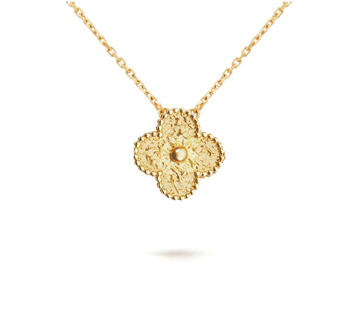 [Leaves]15MM CLOVER FLOWER PENDANT NECKLACE COLLECTION