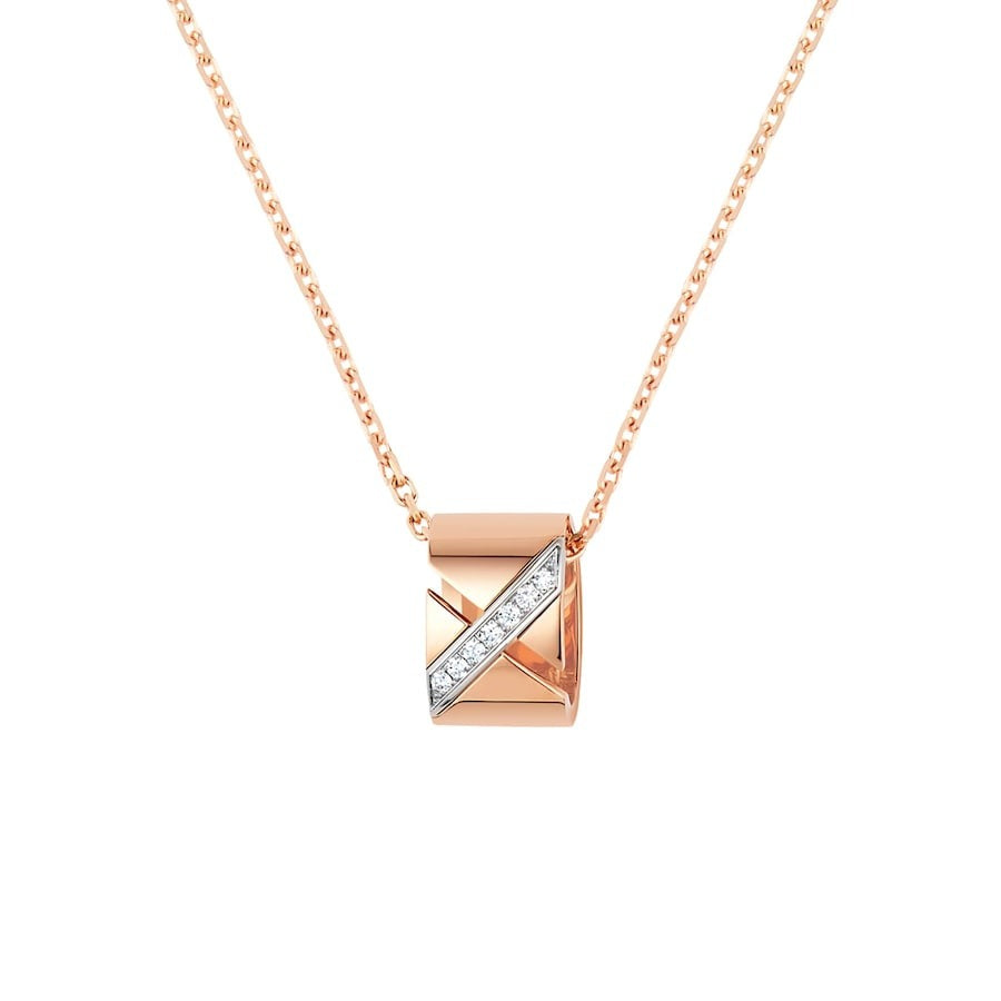 [Leaves]LIENS EVIDENCE DIAMOND NECKLACE