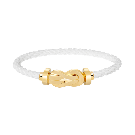 [Leaves]LARGE 8-FIGURE BUCKLE BRACELET - GOLD