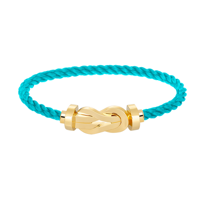 [Leaves]LARGE 8-FIGURE BUCKLE BRACELET - GOLD