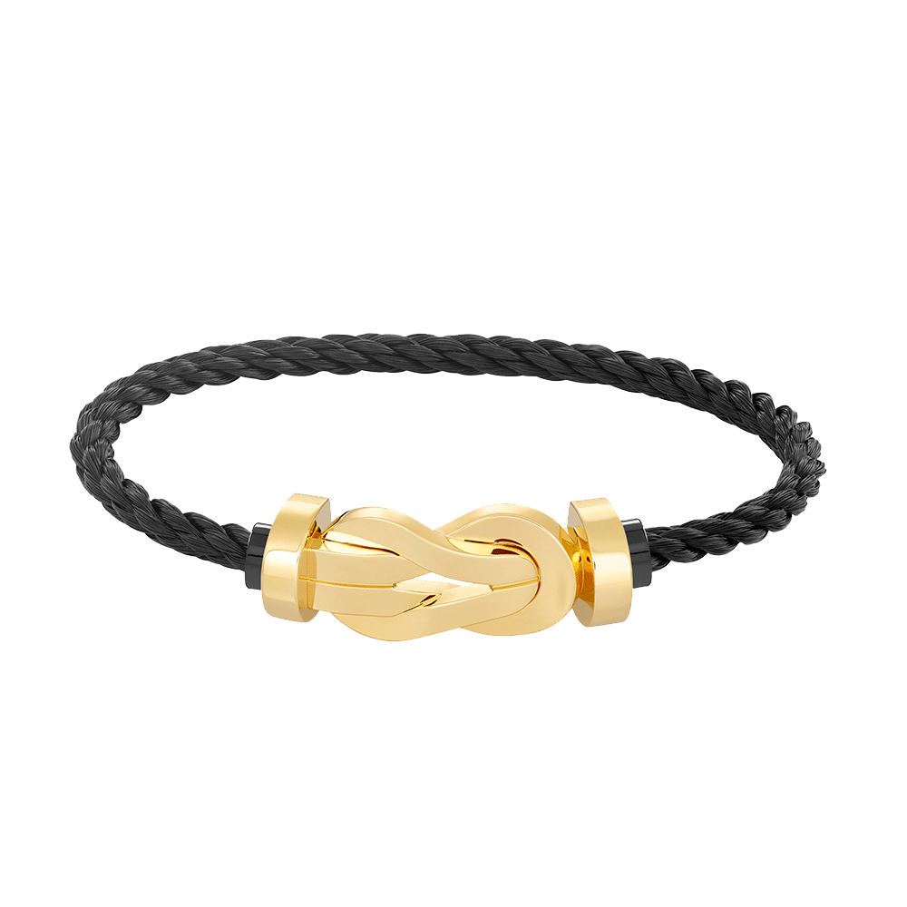 [Leaves]LARGE 8-FIGURE BUCKLE BRACELET - GOLD