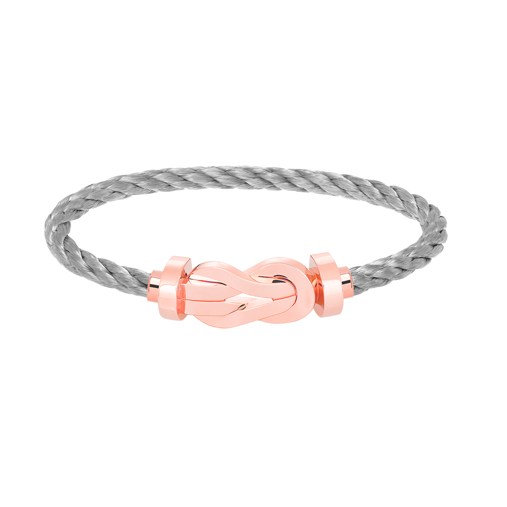 [Leaves]LARGE 8-FIGURE BUCKLE BRACELET - ROSE GOLD