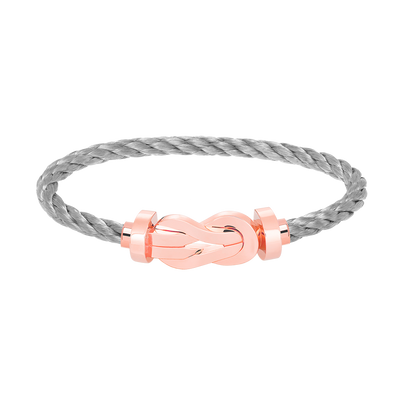 [Leaves]LARGE 8-FIGURE BUCKLE BRACELET - ROSE GOLD