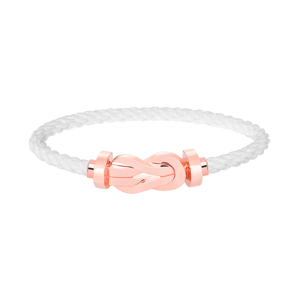 [Leaves]LARGE 8-FIGURE BUCKLE BRACELET - ROSE GOLD