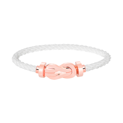 [Leaves]LARGE 8-FIGURE BUCKLE BRACELET - ROSE GOLD