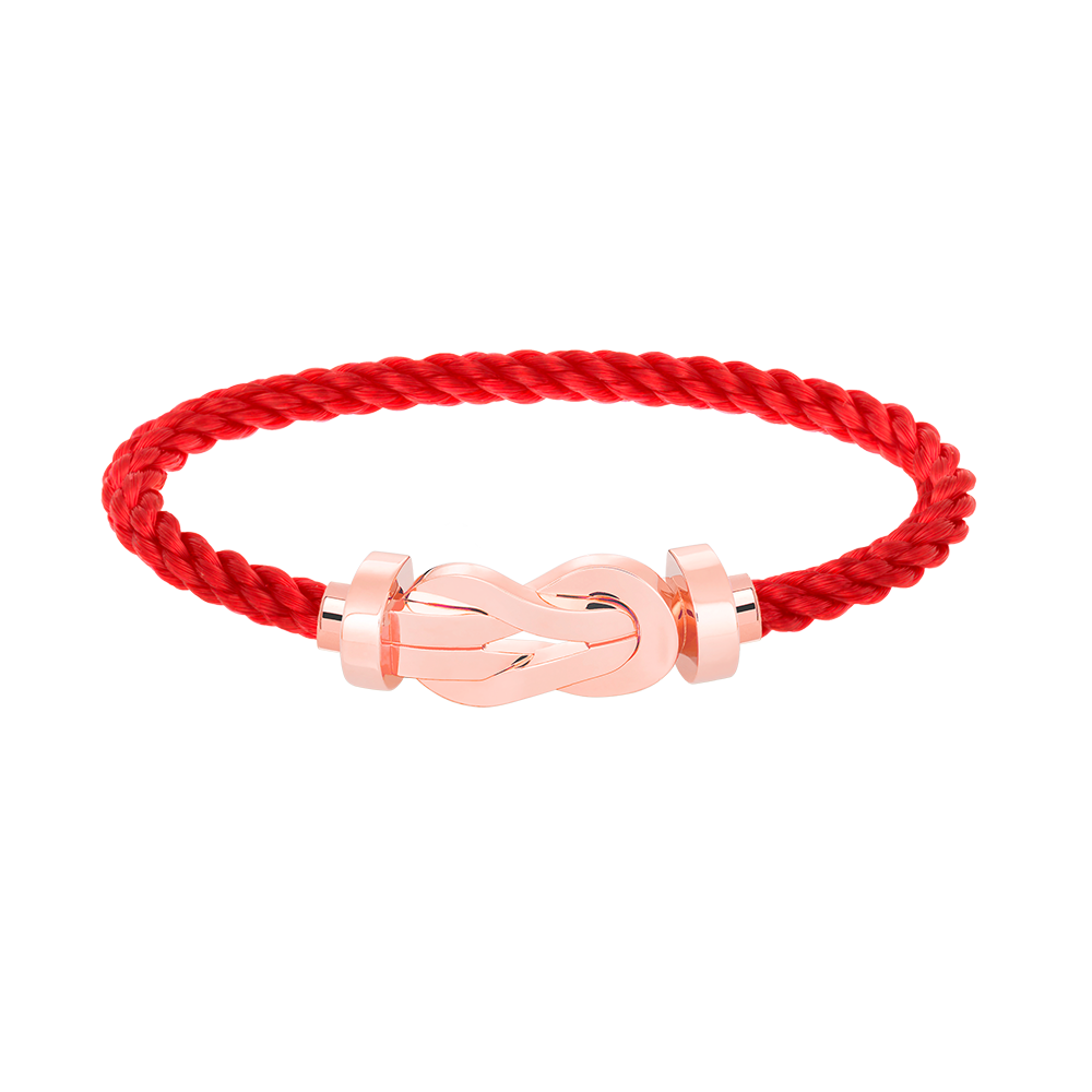 [Leaves]LARGE 8-FIGURE BUCKLE BRACELET - ROSE GOLD