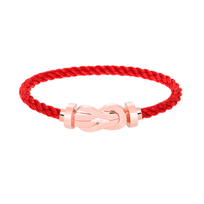[Leaves]LARGE 8-FIGURE BUCKLE BRACELET - ROSE GOLD