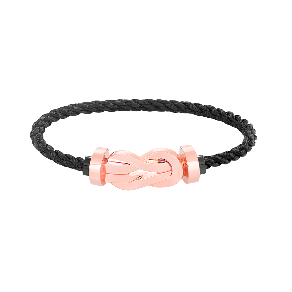 [Leaves]LARGE 8-FIGURE BUCKLE BRACELET - ROSE GOLD
