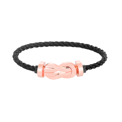[Leaves]LARGE 8-FIGURE BUCKLE BRACELET - ROSE GOLD