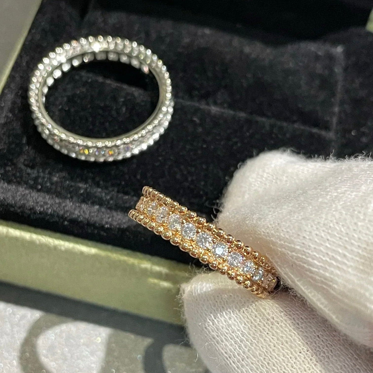[Leaves]PERLEE DIAMOND ROSE GOLD RING