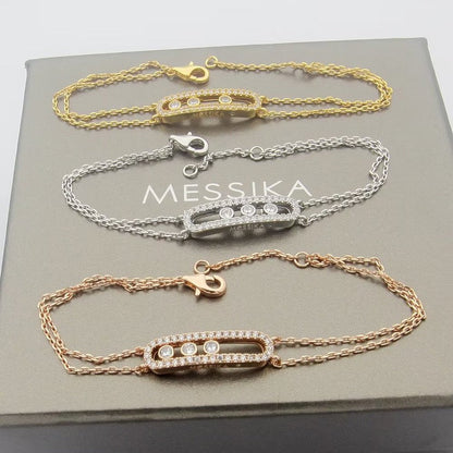 [Leaves]MOVE CLASSIQUE PAVÉ DIAMOND BRACELET