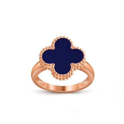 [Leaves]LUCKY CLOVER VINTAGE ROSE GOLD RING COLLECTION