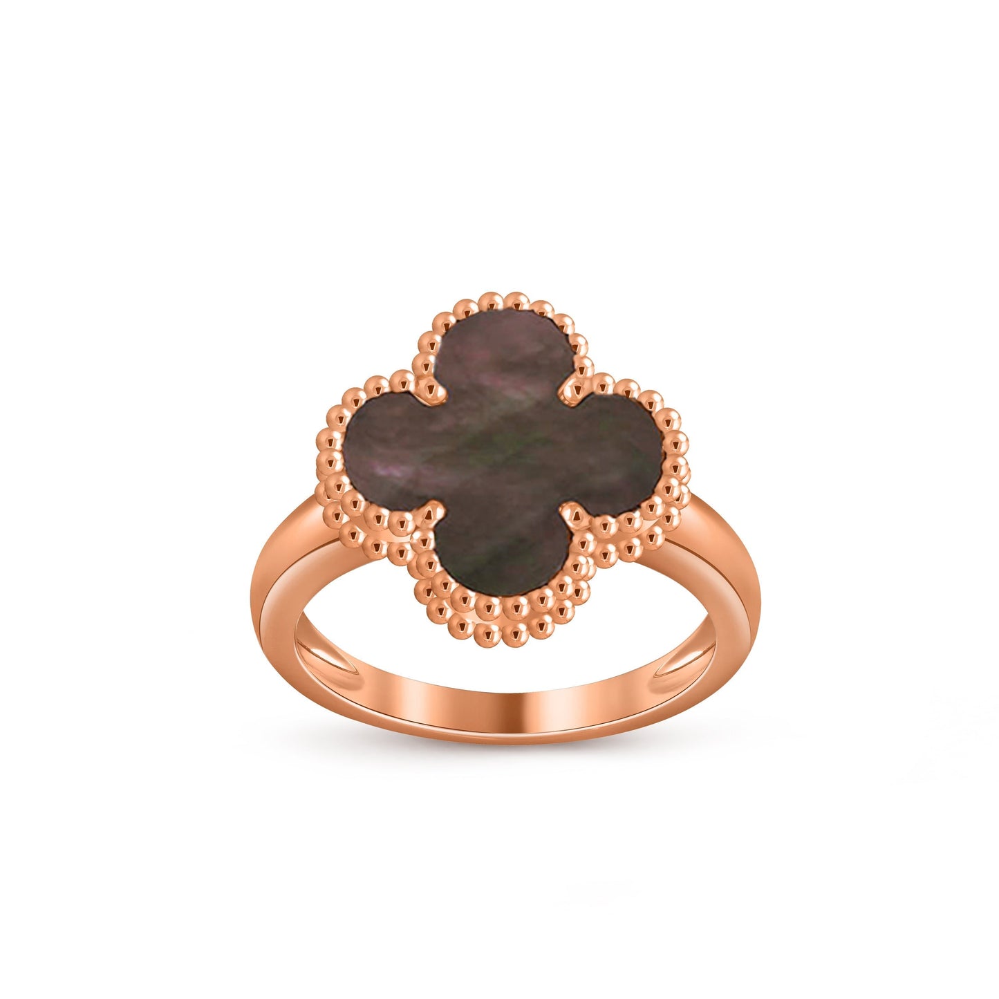 [Leaves]LUCKY CLOVER VINTAGE ROSE GOLD RING COLLECTION