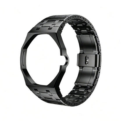 [Leaves]OAK POP BLACK STEEL CASE & SILICONE STRAP