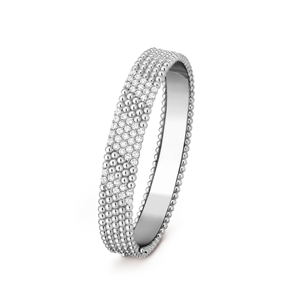[Leaves]  FIVE-ROW DIAMOND BRACELET