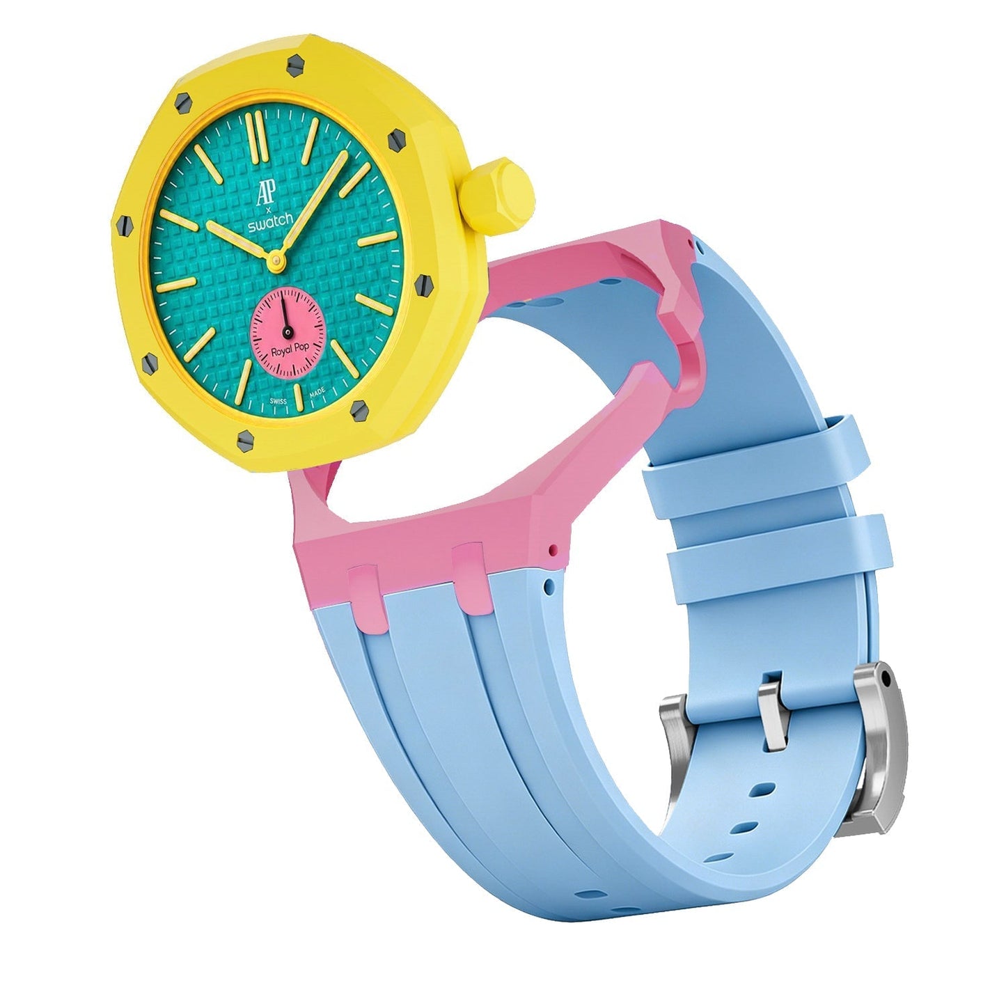 [Leaves]Royal Oak Pop Exclusive Bioceramic Case & Silicone Strap Mix Color