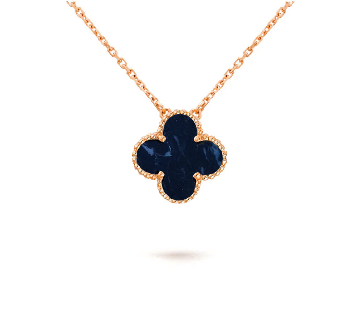 [Leaves]15MM CLOVER FLOWER PENDANT NECKLACE COLLECTION