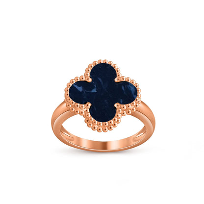 [Leaves]LUCKY CLOVER VINTAGE ROSE GOLD RING COLLECTION