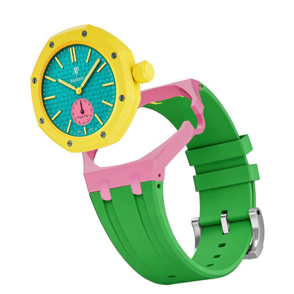 [Leaves]Royal Oak Pop Exclusive Bioceramic Case & Silicone Strap Mix Color
