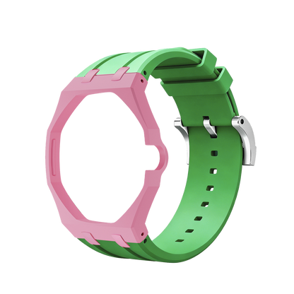 [Leaves]Royal Oak Pop Exclusive Bioceramic Case & Silicone Strap Mix Color