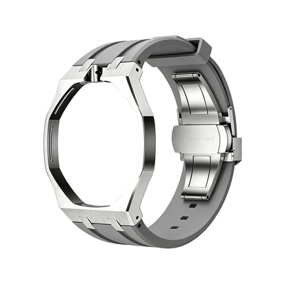 [Leaves]OAK POP GRAY STEEL SILICONE STRAP