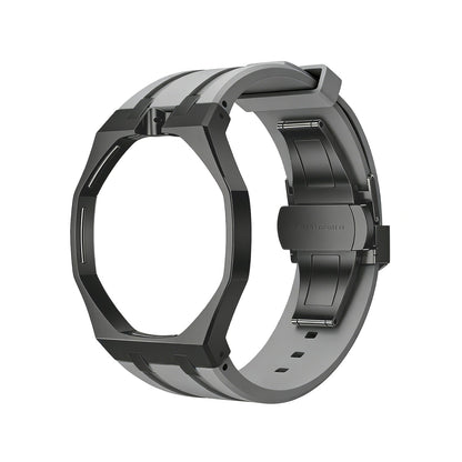 [Leaves]OAK POP BLACK STEEL CASE & SILICONE STRAP