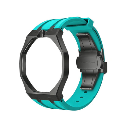 [Leaves]OAK POP BLACK STEEL CASE & SILICONE STRAP