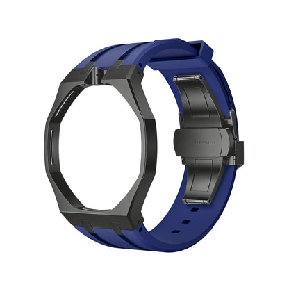 [Leaves]OAK POP BLACK STEEL CASE & SILICONE STRAP