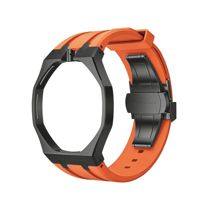 [Leaves]OAK POP BLACK STEEL CASE & SILICONE STRAP