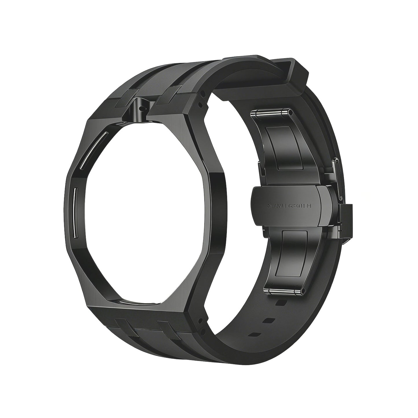 [Leaves]OAK POP BLACK STEEL CASE & SILICONE STRAP