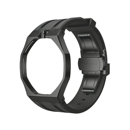 [Leaves]OAK POP BLACK STEEL CASE & SILICONE STRAP