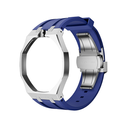 [Leaves]OAK POP DARK BLUE STEEL SILICONE STRAP