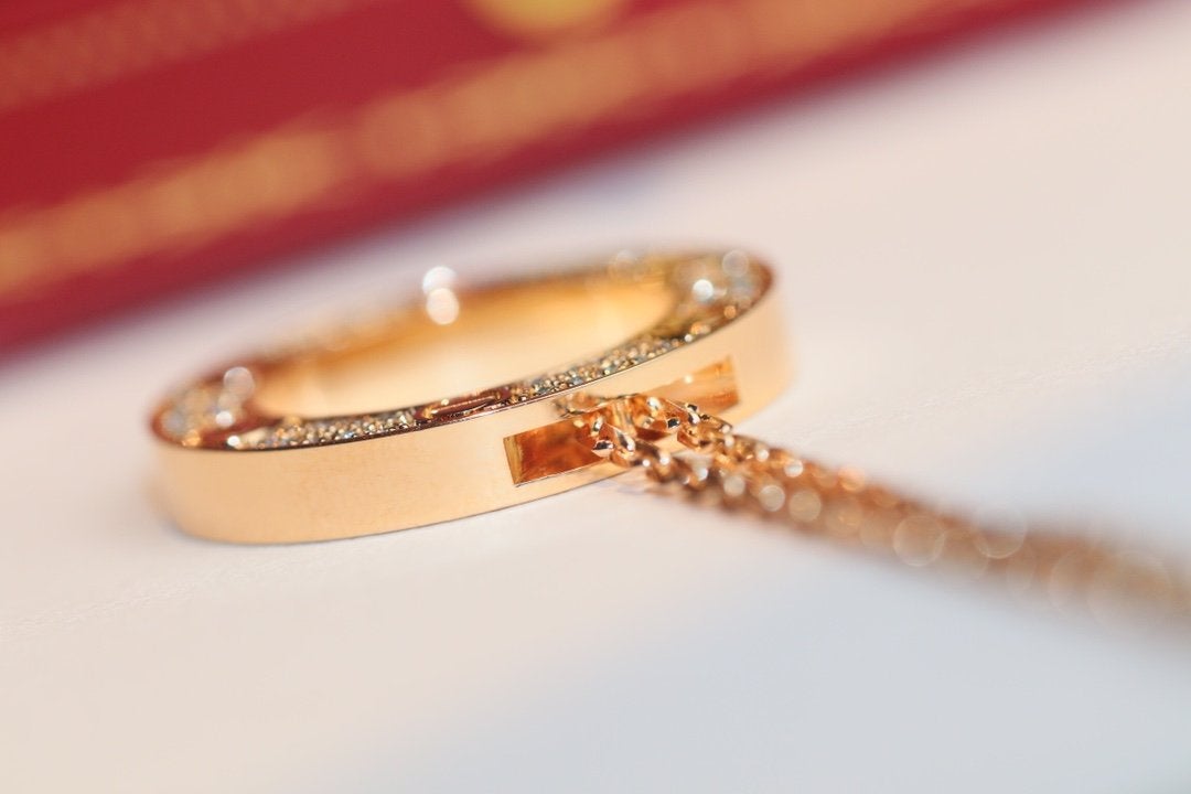 [Leaves]LOVE NECKLACE ADJUSTABLE ROSE GOLD