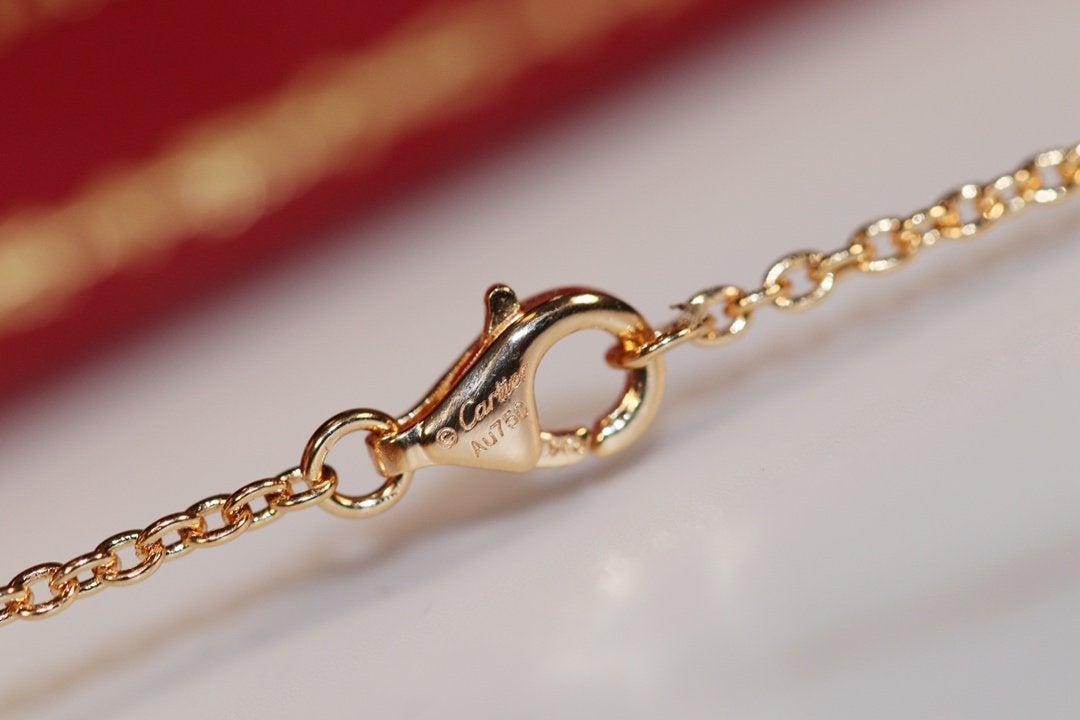 [Leaves]LOVE NECKLACE PINK GOLD AND SILVER