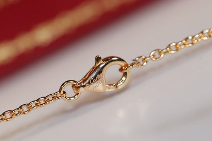 [Leaves]LOVE NECKLACE PINK GOLD AND SILVER