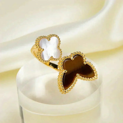 [Leaves]LUCKY BETWEEN THE FINGER RING