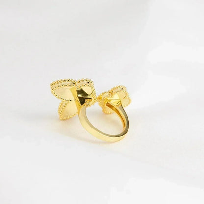 [Leaves]LUCKY BETWEEN THE FINGER RING