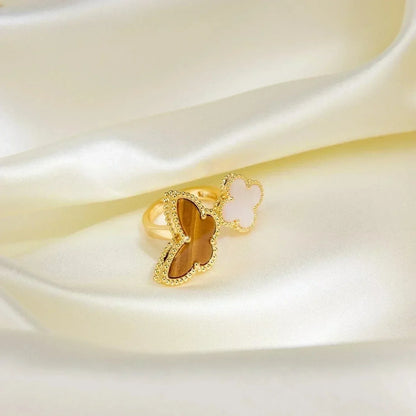 [Leaves]LUCKY BETWEEN THE FINGER RING