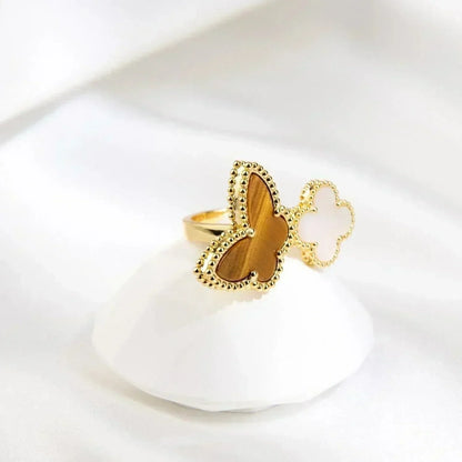 [Leaves]LUCKY BETWEEN THE FINGER RING