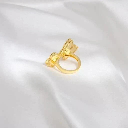 [Leaves]LUCKY BETWEEN THE FINGER RING