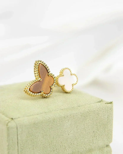 [Leaves]LUCKY BETWEEN THE FINGER RING