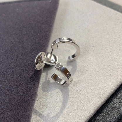 [Leaves]LOVE EARRINGS 2.65MM SILVER