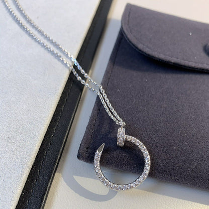 [Leaves]JUSTE NECKLACE SILVER DIAMONDS