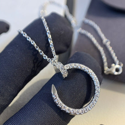 [Leaves]JUSTE NECKLACE SILVER DIAMONDS
