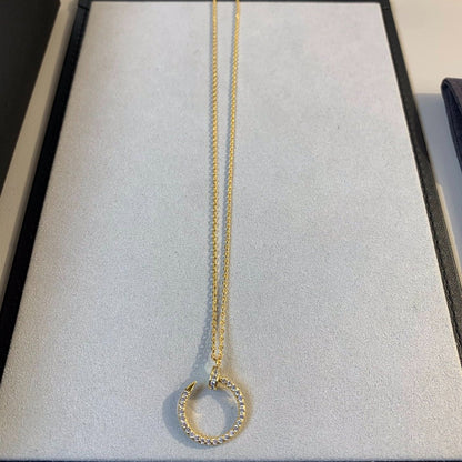 [Leaves]JUSTE NECKLACE GOLD DIAMONDS