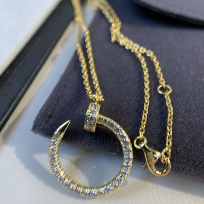 [Leaves]JUSTE NECKLACE GOLD DIAMONDS