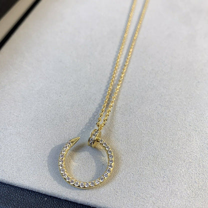 [Leaves]JUSTE NECKLACE GOLD DIAMONDS