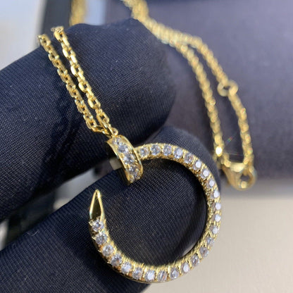 [Leaves]JUSTE NECKLACE GOLD DIAMONDS