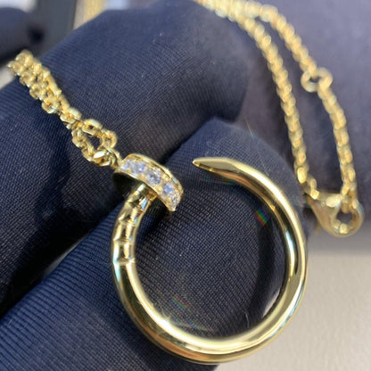 [Leaves]JUSTE NECKLACE GOLD DIAMONDS