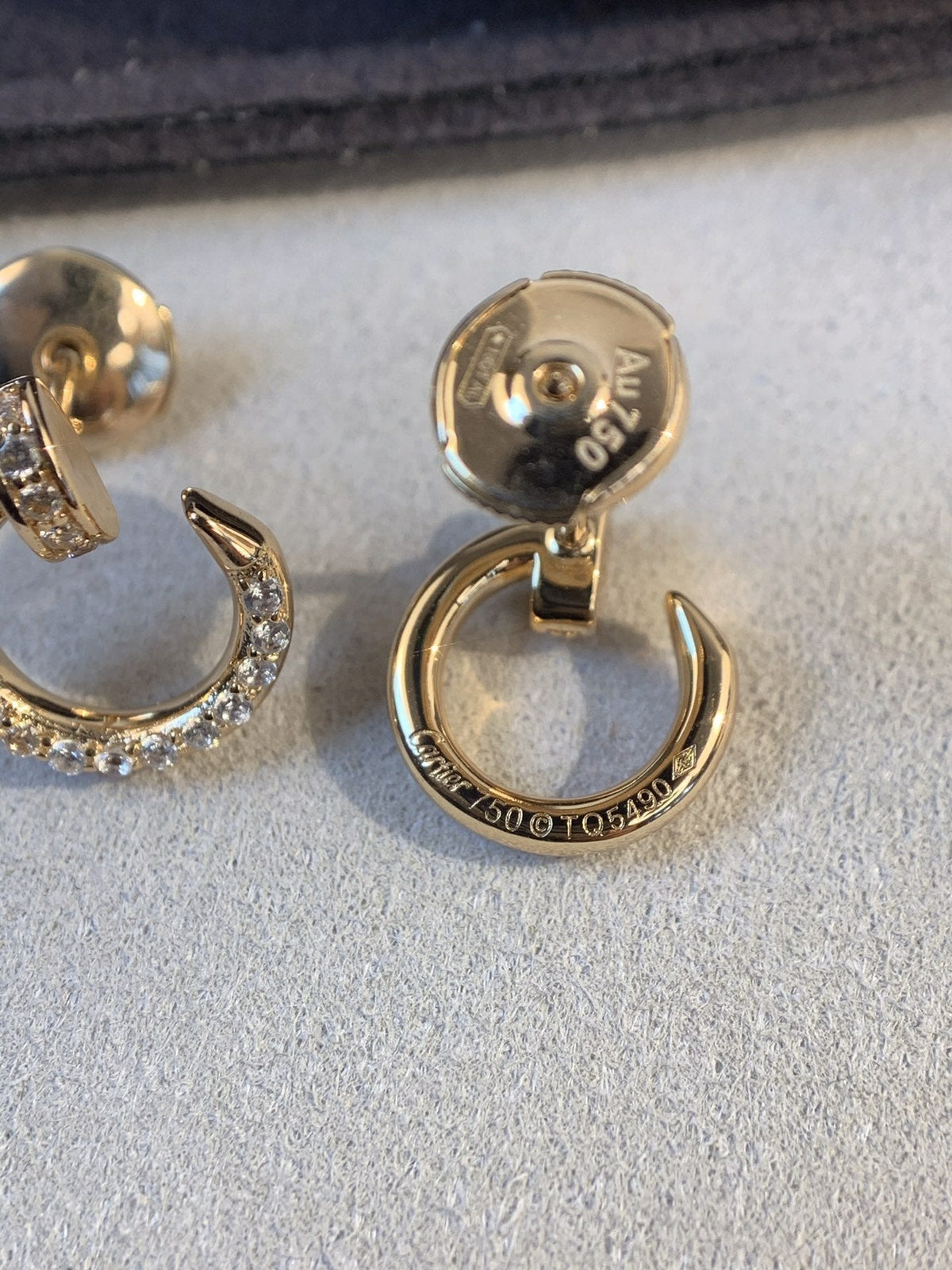 [Leaves]JUSTE EARRINGS GOLD DIAMONDS